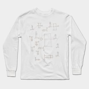 abstract line design Long Sleeve T-Shirt